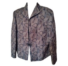 Kirsten Krog Blazer Size 20 Wool Blend Paisley Jacket Office Work