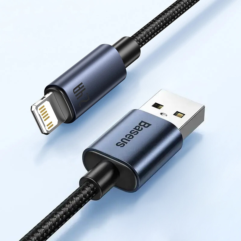 Baseus Minimalist for iPhone USB Fast Charger Cable 2.4A Charging Data 1m
