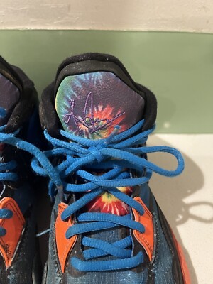 Nike Kyrie Infinity Baltic Blue Black Camo Basketball Shoes 7 Youth Mens 7 Nike Kyrie Infinity SE GS Baltic Blue Crimson for Sale  main image 4