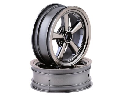 Team Associated Drag Felgen 2.2 schwarz chrome vorne ASC71077 DR10M, 