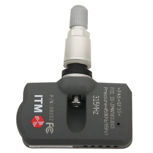 ITM Set of 4 08002M 315mhz TPMS Tire Pressure Sensors Compatible with Lexus ES ES330 ES350 Hybrid 2013-2018 w/Silver Aluminum Valve Stems 
