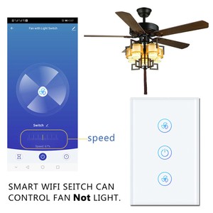 Smart Wifi Fan Switch In Wall Ceiling Fan Switch Works With Alexa