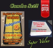 ENGINE & CABIN AIR FILTER For Honda Ridgeline 2006-2014 A5656 C35519 Great Fit