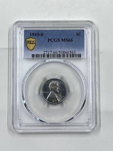 1943 S 1 C PCGS MS66 Wheat Penny