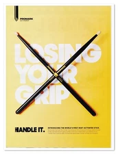 Print Ad Promark ActiveGrip Heat-Activated Drumstick 2017 Magazine Advertisement