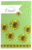 Danksagungskarte Blumen Motiv Karte Dankeskarte Herzlichen Dank GrußKarte Danke
