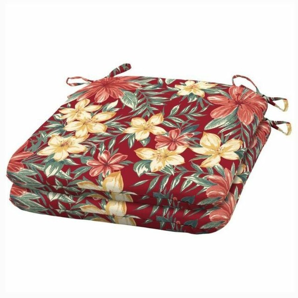 Arden Selections 19 X 18 Ruby Clarissa Tropical Outdoor Seat Cushion 2