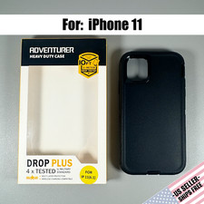 Case designed for iPhone 11: Rugged Black  Dual Layer  Adventurer Heavy Duty