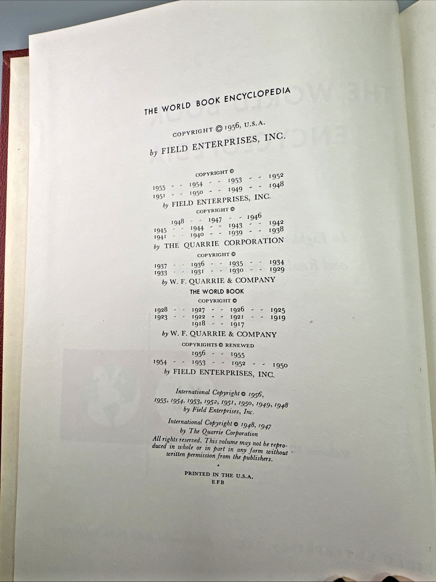 1957 The World Book Encyclopedia 19-Volume Complete Set | eBay