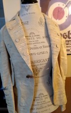 L.a.m.b. Gwen Stephanie Beige Gold Coat Blazer Jacket New Without Tags 6 Jacket