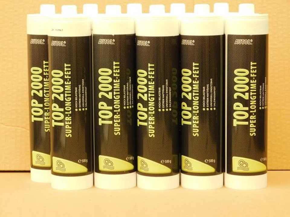 17,78€/l AUTOL TOP 2000 Super Longtime Fett 10 x 500 gr Kartuschen