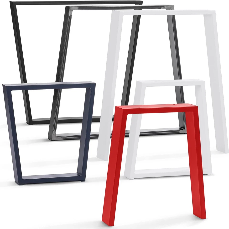 HOLZBRINK Gambe del tavolo trapezoidali per tavolino / panca / scrivania