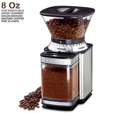 CUISINART Coffee Grinder, Electric Burr One-Touch Automatic Grinder, (DBM-8)