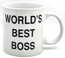 NBC The Office Coffee Mug Worlds Best Boss Large 20 oz Ceramic Cup