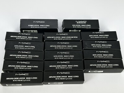 Mac Lipstick Lippenstifte viele Modelle nur Komplett Satin, Amplified, Matte uwm