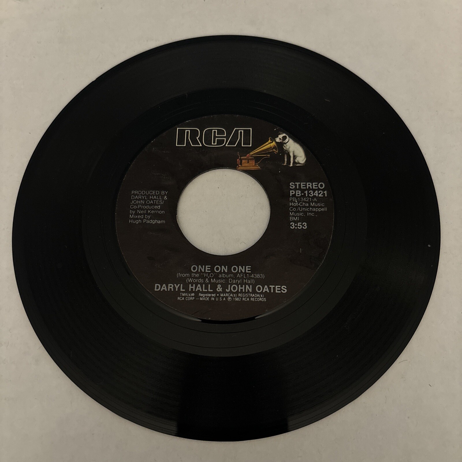 Daryl Hall & John Oates One On One/Art Of Heartbreak 45 Record (box3 ...
