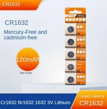 5-25 PCS Lithium Extra Long Life Battery ECR1632 CR1632 DL 1632 3V Batteries