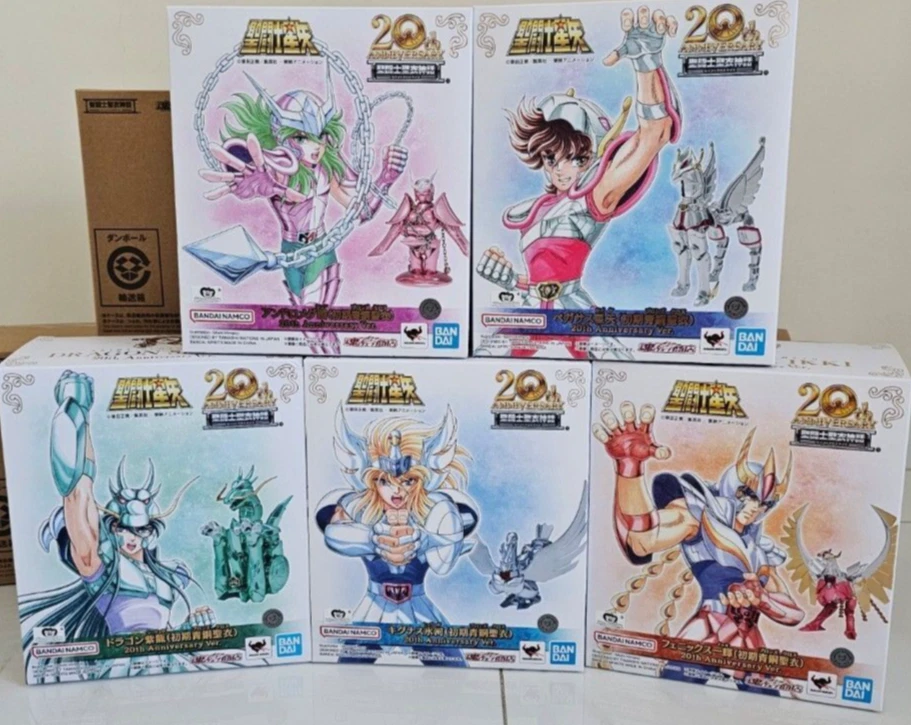 Set 5 Saint Seiya Myth Cloth V1 20 Aniversario Edición Bandai Tamashi Completo