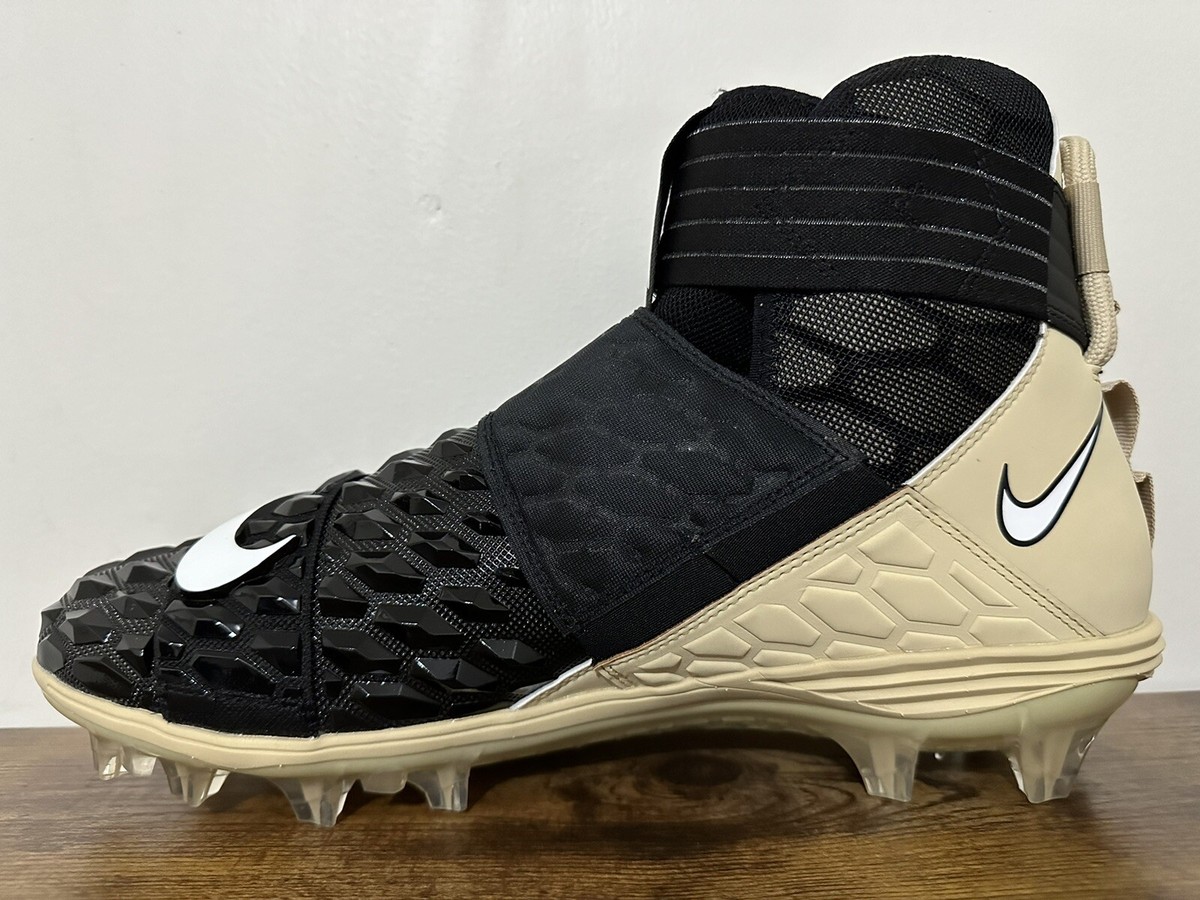 NIKE FORCE SAVAGE ELITE 2 BLACK GOLD FOOTBALL CLEATS BV3962 