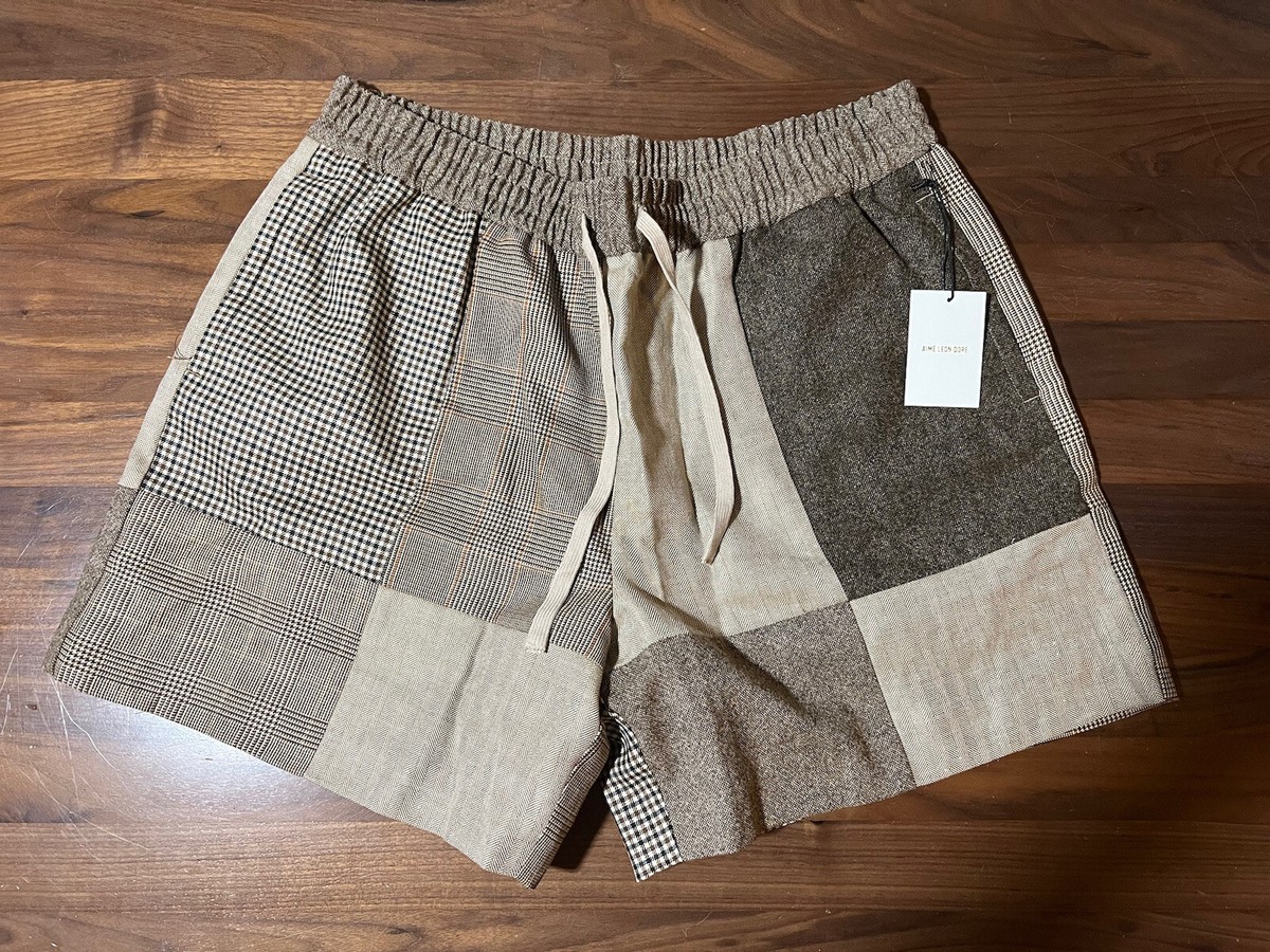 Aime Leon Dore ALD Patchwork Shorts Multicolor Men's Size Aime Leon Dore ALD Patchwork Shorts Multicolor Men's Size
