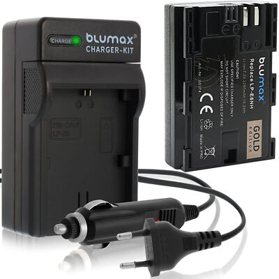 1x Akku + Lader für Canon LP-E6NH EOS R5 R7 R6 Mark II 80D  IV LP-E6N  2250mAh