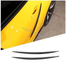 For Toyota GR Supra 2020-24 Side Fender Air Wing Vent Sticker Real Carbon Fiber