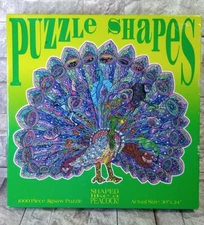 "Shaped Like A Peacock!" Puzzle Shapes By Nina Allen Ceaco 1997, NEW !!