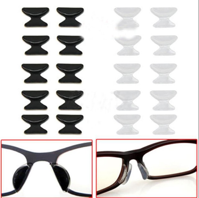 5 pairs Antislip silicone Stick On Nose Pads For Eyeglasses Sunglasses Glasses eBay