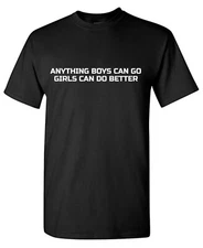 Anything Boys Sarcastic Humor Graphic Tee Gift For Men Novelty Funny T Shirt