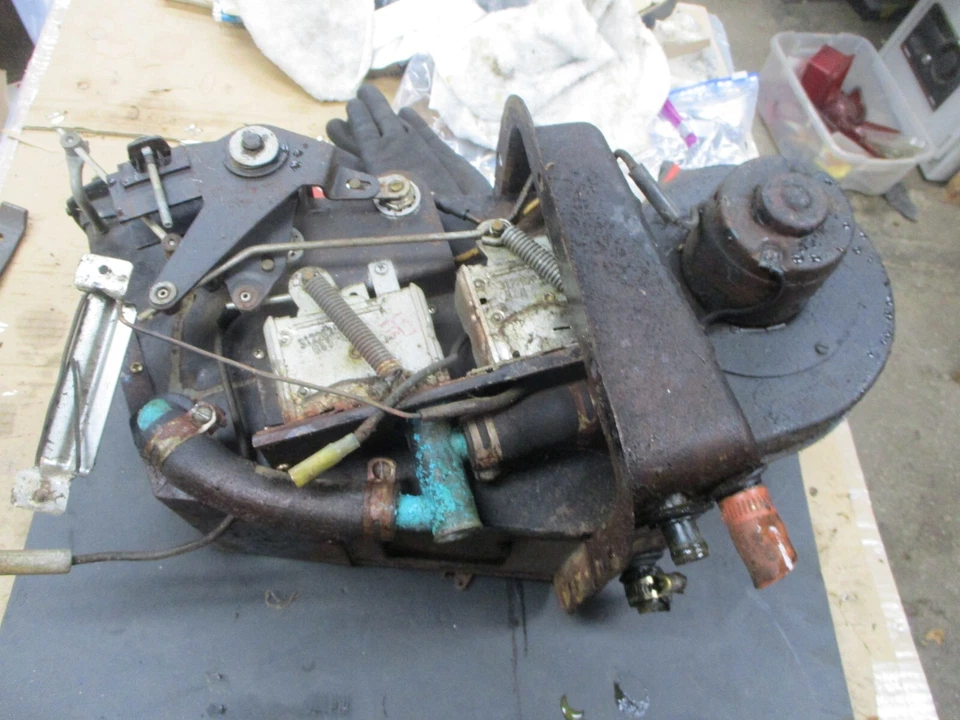 Cadillac serie 62 1949 original núcleo calentador soplador caja carcasa Foto 4 de 4