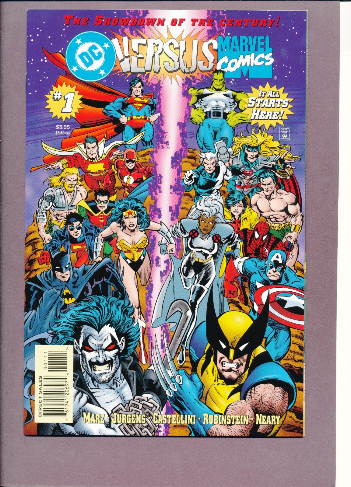 DC vs Marvel 1 2 3 4 1996 + Preview Complete NM/NM- Set | eBay.de