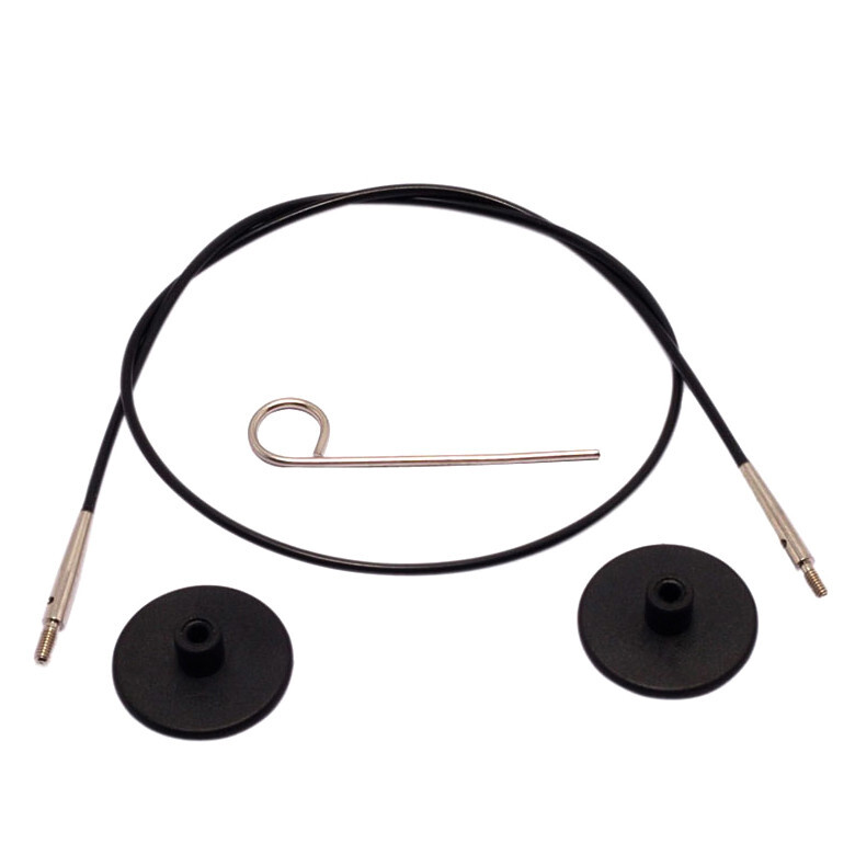 KnitPro Cable: Circular: Interchangeable: Black: 76cm