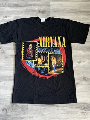 NIRVANA落書きTシャツ©️1997 RARE NEW Vintage 1997 NIRVANA Grunge Group Playing Licensed T