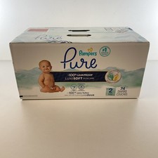 *Pampers Pure Protection Baby Diapers - Size 2, 74 Count, Hypoallergenic 0.30 per diaper
