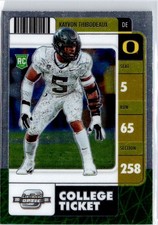 2022 Panini Chronicles Draft Picks Kayvon Thibodeaux Contenders Optic #17 RC