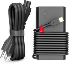 Genuine 65W USB C Type C Adapter Charger For Lenovo ADLX65YSCC3A T470 Slim Round