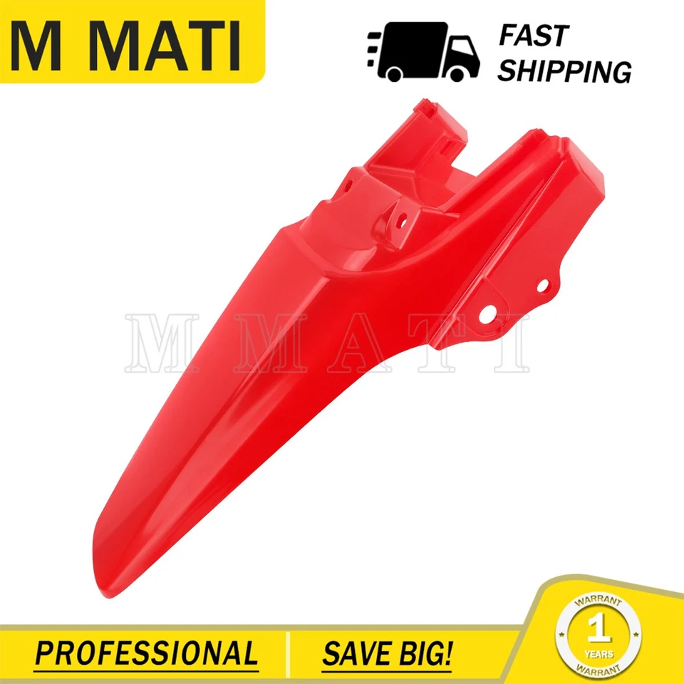 Guardabarros trasero de plástico rojo para Honda CRF80F CRF100F 2004-2008 CRF80F/CRF100F 04-08 Foto 3 de 4