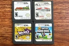 Lot of 4 Nintendo DS - Mario Luigi , Mario Kart, Wario, Super Mario-Tested
