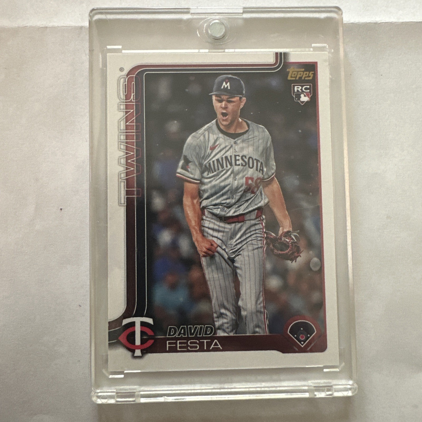 2025 Topps Series 1 - David Festa #178 Golden Mirror Image Variation (RC)