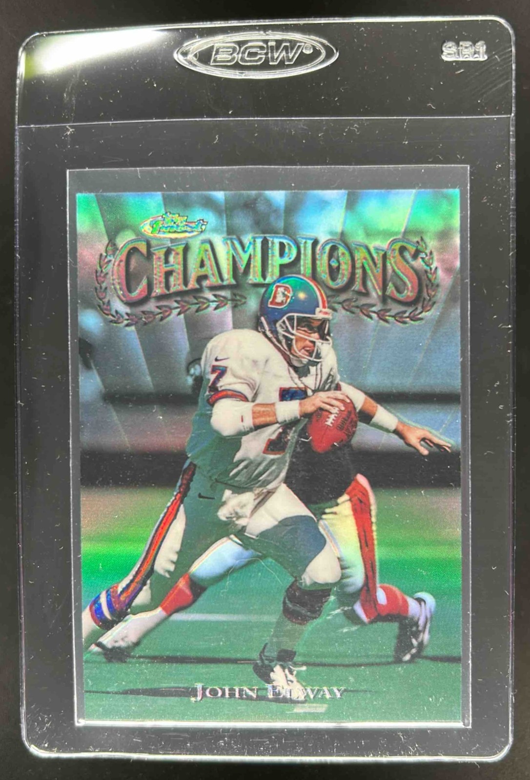 1997 Finest John Elway Refractor #300 Broncos