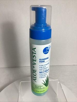 Aloe Vesta Cleansing Foam Multi Purpose: Perineal Cleanser Body Wash Shampoo 8oz