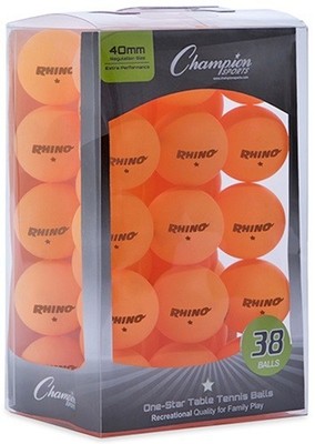1-Star Recreational Table Tennis Balls Box of 38