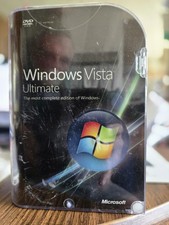 Microsoft Windows Vista Ultimate Full 32 Bit 64 Bit DVDs SEALED