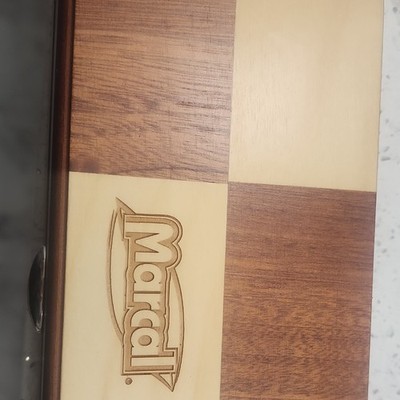 Marcel Dominoes Complete Game Set with Wooden Case