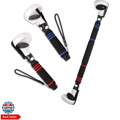 VR Game Handle Attachments for Oculus/Meta Quest 2 Handles,2 in 1 Upgraded Mu...