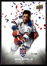 2025-26 UD New York Rangers Centennial Cup Celebration /94 Jean Ratelle #163