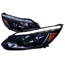 Spec-D Tuning 2LHP-FOC12G-TM Projector Headlight for 12 to Up Ford Focus  Glo...