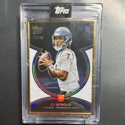 2023 Topps Now Rookie CJ Stroud #CJRC-2 Gold /49 Houston Texans Football Card