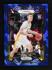 2023-24 Panini Prizm Blue Ice Prizm 125/125 Colin Castleton #287 1pu3