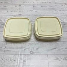 Rubbermaid Servin Saver 2 Cup 470ml Food Storage Containers Cream Set of 2 0010